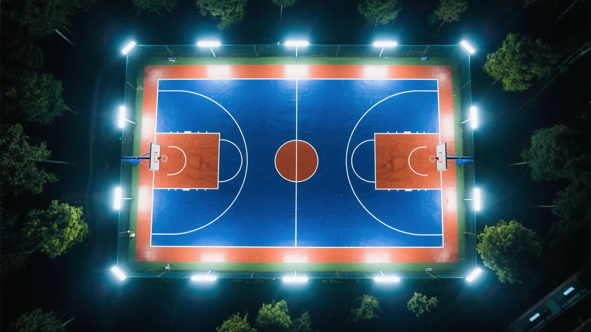 篮球赛事直播视觉氛围